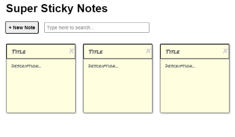 Sticky Notes Project